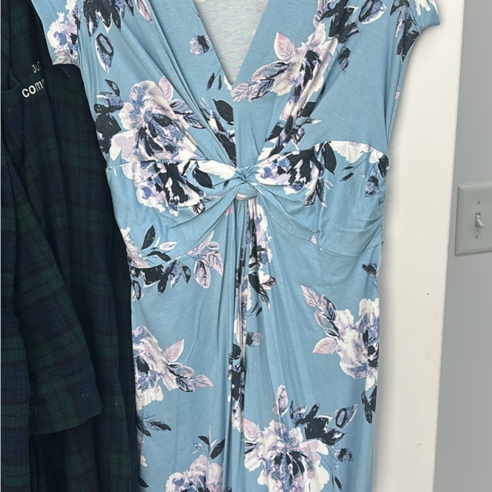 Seraphine Blue Floral Midi Dress
